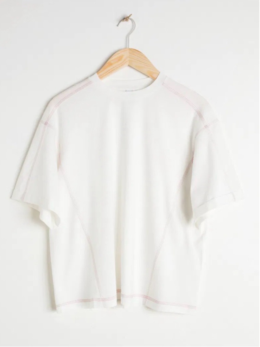 & Other Stories Contrast Seam T-Shirt